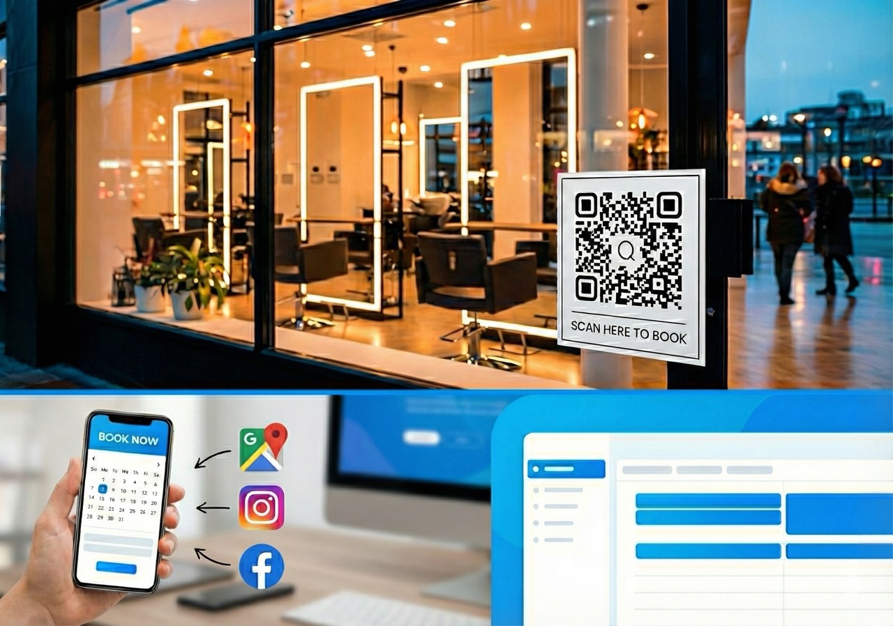 QR Code on Shop Window