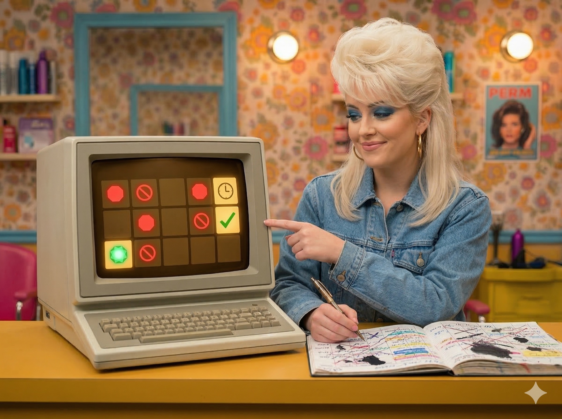 Üç müsaitlik kaynağının müşteri zaman dilimi ızgarasında birleşmesi