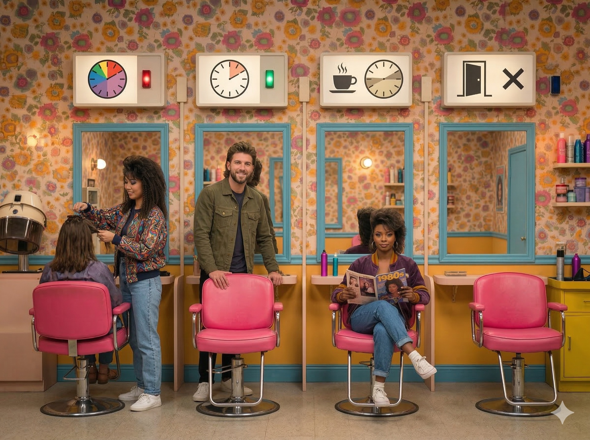 Kalender mit Terminen aller Teammitglieder nebeneinander